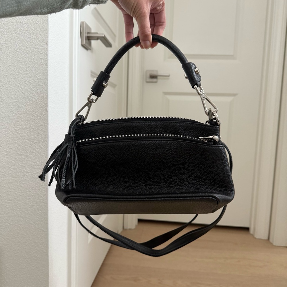Black Leather Handbag
